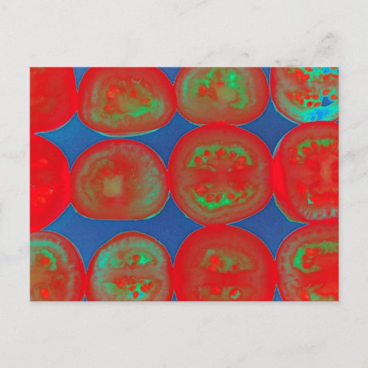 トマトのスライス ポストカード (正面)