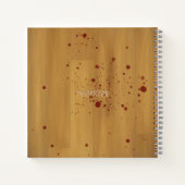 トマトのチョーク概要血液スパッタ犯罪現場 ノートブック (裏面)