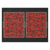 トマトのテーブルクロス – オプションのパーソナライズ テーブルクロス (正面(横))