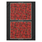 トマトのテーブルクロス – オプションのパーソナライズ テーブルクロス (正面)