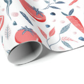 トマトのニンジン野菜パターン ラッピングペーパー (ロールコーナー)