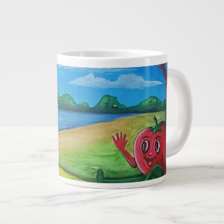 トマトの友達の絵 マグカップ