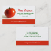 トマトの名刺のデザイン 名刺 (正面/裏面)