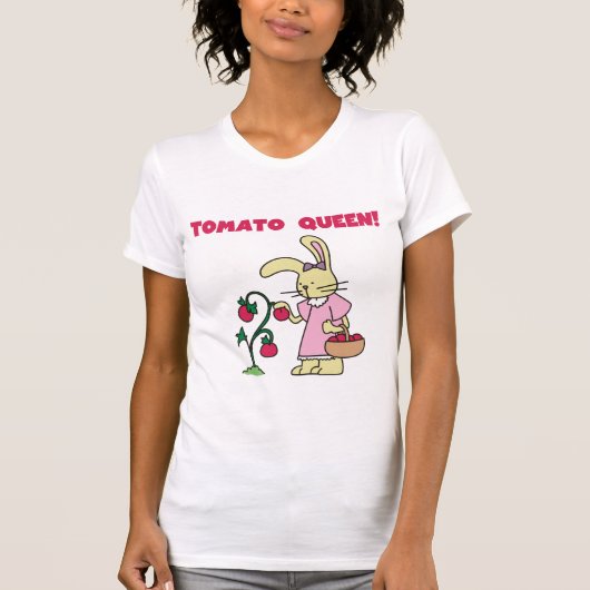 トマトの女王のTシャツおよびギフト Tシャツ (正面)