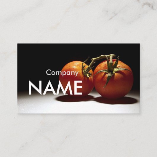 トマトの新しいジュースの野菜菜食主義カード 名刺 (正面)