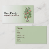 トマトの木の名刺 名刺 (正面/裏面)