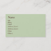 トマトの木の名刺 名刺 (裏面)