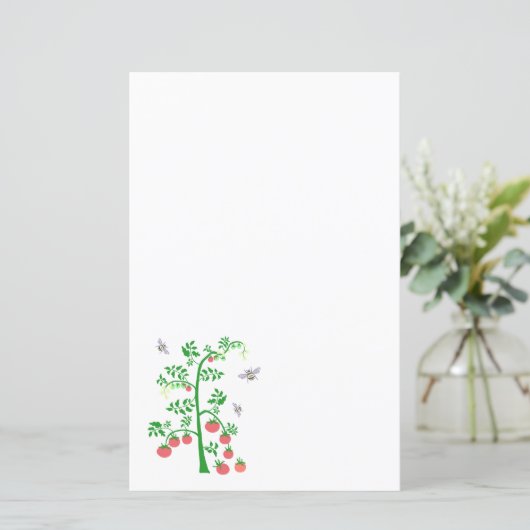 トマトの植物とミツバチ (スタンド正面)