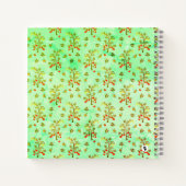 トマトの植物とミツバチ ノートブック (裏面)