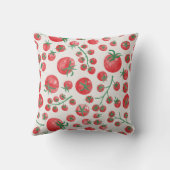 トマトの水の色地中海の クッション (裏面)