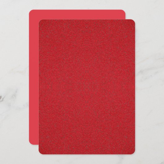 トマトの赤いノイズ効果招待状 - カスタマイズ可能 招待状 (正面/裏面)