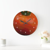 トマトの赤 ラージ壁時計 (ホーム)