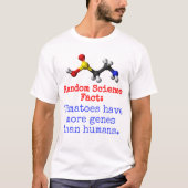 トマトの遺伝子が多い – 科学の事実 Tシャツ (正面)
