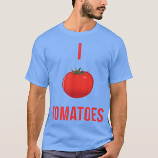 トマトの野菜が大好おもしろいき Tシャツ