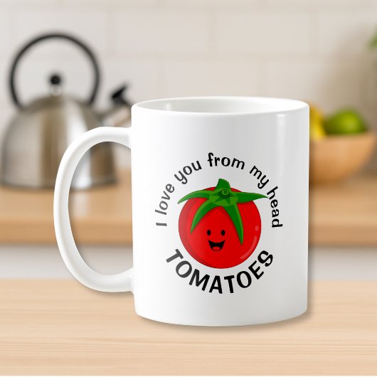 トマトの頭から愛してる コーヒーマグカップ