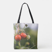 トマトをつる植物に漬ける トートバッグ (裏面)