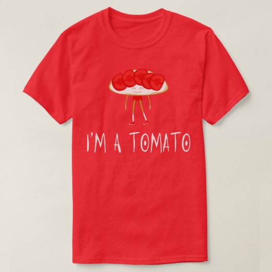 トマトを食べる Tシャツ (デザイン正面)