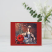 トマトを食べ入れる ポストカード (スタンド正面)