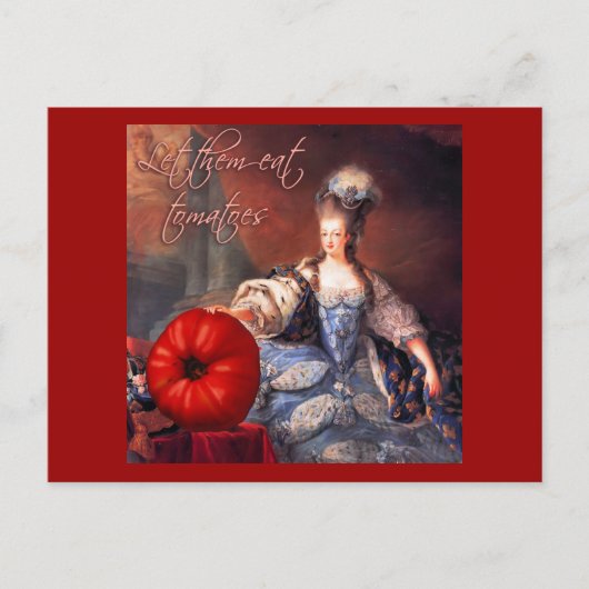 トマトを食べ入れる ポストカード (正面)
