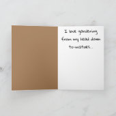 トマトイラストレーションおもしろいガーデニング引用文誕生日 カード (内部)