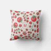 トマトウォーター地中海のカラーモノグラムイニシャル クッション (裏面)