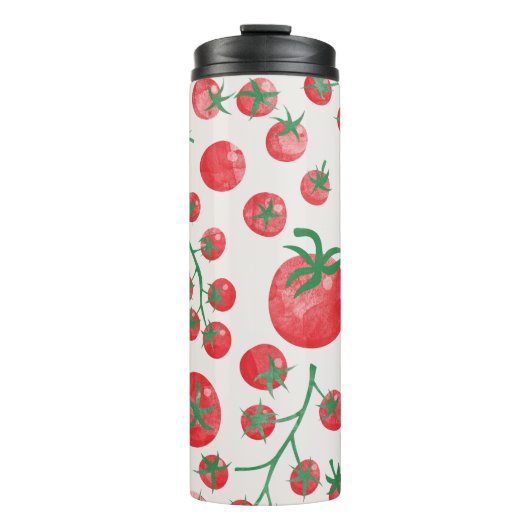 トマトウォーター色のおもしろい 地中海の タンブラー (正面)