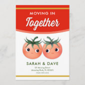 トマトカップルの同棲発表 招待状 (正面)