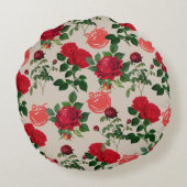 トマトガールエステティックヴィンテージ野菜バラ ラウンドクッション (裏面)