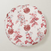 トマトガールエステティックヴィンテージ野菜リバーシブル ラウンドクッション (裏面)