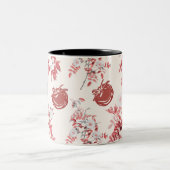 トマトガールエステティックヴィンテージ野菜 ツートーンマグカップ (中央)