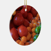 トマトクリスマスオーナメント セラミックオーナメント (右)
