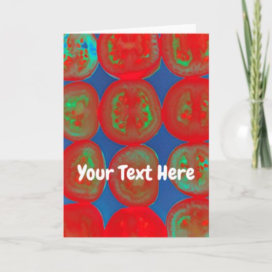 トマトスライスのカスタマイズ カード (正面)