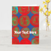 トマトスライスのカスタマイズ カード (黄色い花)