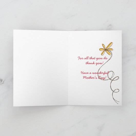 トマトスープのありがとうのお母さん サンキューカード (内部)