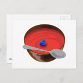 トマトスープのボウルにブルーベリー – Austin, T ポストカード (正面/裏面)