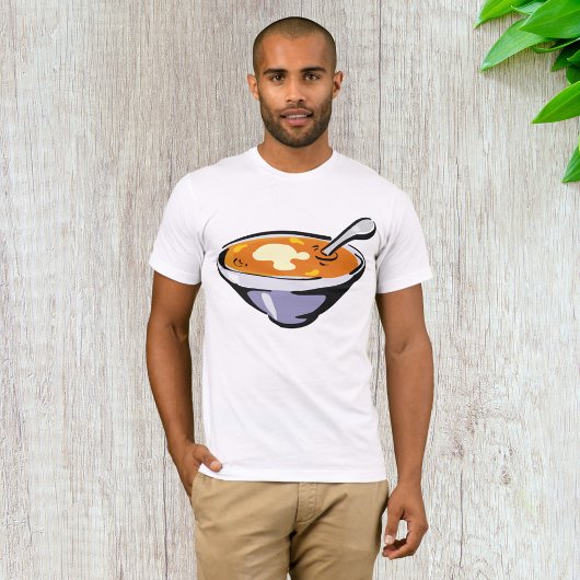 トマトスープボウルとスプーン Tシャツ