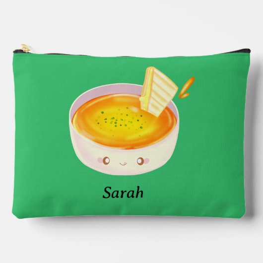 トマトスープ及びグリルチーズサンドイッチ アクセサリーポーチ (正面)