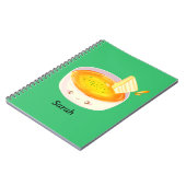 トマトスープ及びグリルチーズサンドイッチ ノートブック (左側)