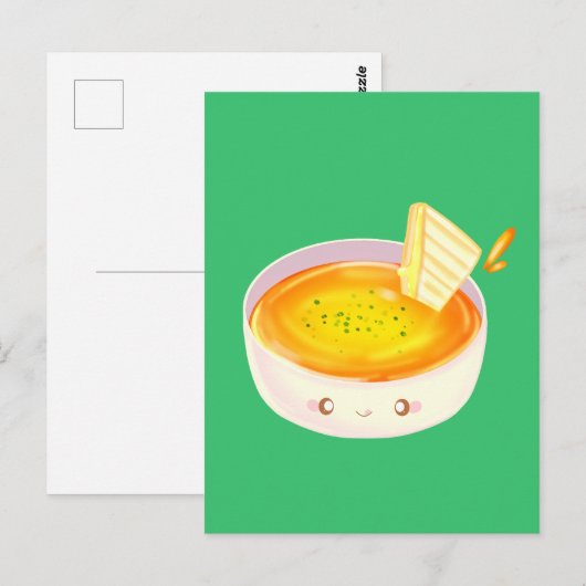 トマトスープ及びグリルチーズサンドイッチ ポストカード (正面/裏面)