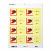 トマトソースオーガニックホーム保存用ラベル ラベル (フルシート)