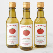 トマトソースボトルラベル ワインラベル (ボトル)