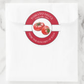 トマトソースラベル ラウンドシール (バッグ)