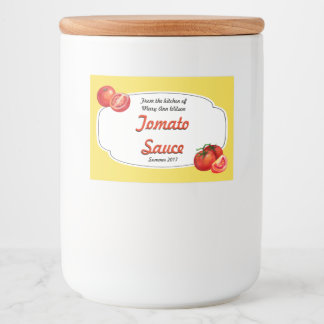 トマトソース缶詰ラベル フードラベル