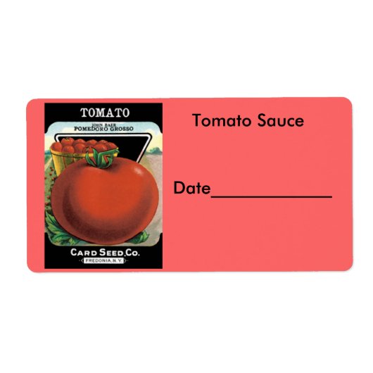 トマトソース缶詰/冷凍ラベル ラベル (正面)