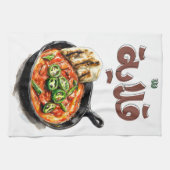 トマトタンゴカライエバンドラاكل عربي قلاية بندورة キッチンタオル (横)