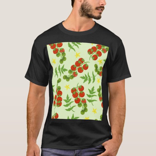 トマトタンゴ：ヴィンテージ野菜プリント Tシャツ (正面)