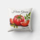 トマトデザイン装飾用クッション クッション (裏面)