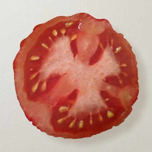 トマトノベルティピロークッション ラウンドクッション (裏面)