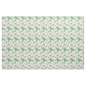 トマトバジルのハーブ水色 ファブリック (ヤード)