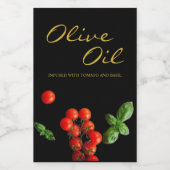 トマトバジルオリーブ油お気に入り注入ラベル ワインラベル (シングルラベル)
